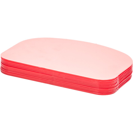 Шпатель кондит. [10шт]; пластик; L=12.2,B=9см; красный