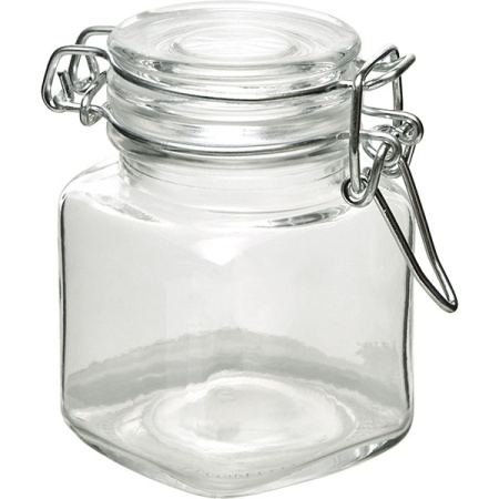 Банка с крышкой; стекло; 70мл; D=4.5,H=8см; прозр.