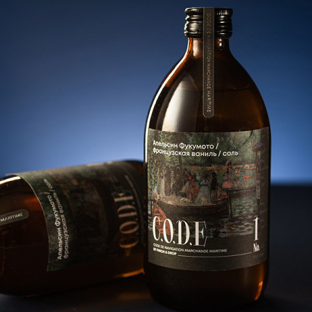 Кордиал C.O.D.E Апельсин Фукумото-Французская Ваниль-Соль 0,5л