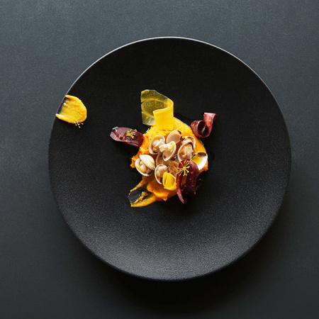 Тарелка  мелкая «Экинокс»; фарфор; D=26,H=3см; черный