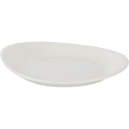Тарелка пирожковая «Скейп»; фарфор; L=15.5,B=13.5см; белый