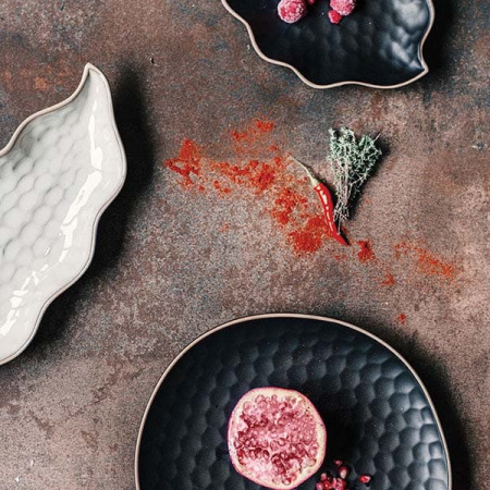 Блюдо для подачи Le CoQ Кюпсели Д=34.5 Ш=13 см бежевый