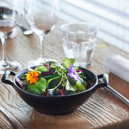 Сковорода порц. «Вок»; фарфор; 1000мл; D=20,H=7см; черный