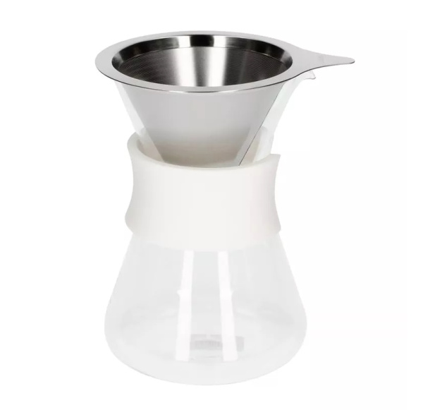 Декантер Hario Simply 400 мл c воронкой белый