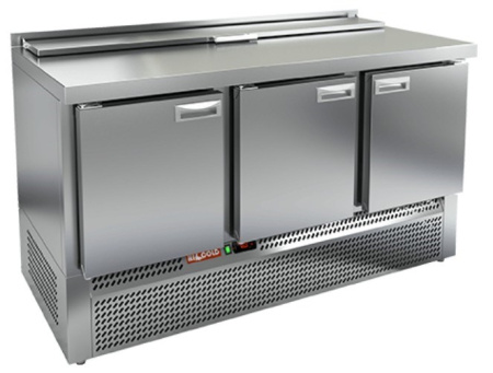 Стол для салатов охлаждающий (Саладетта) Hicold SLE2-111GN (1/6), 3 двери