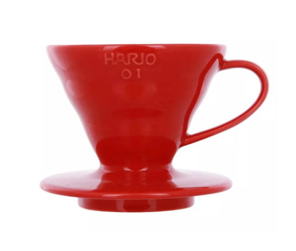 Чайник 360 мл с воронкой Hario VDS-3012R красный