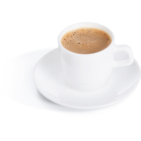 Блюдце «Ресторан»; стекло; D=15,H=1.8см; белый