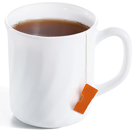 Кружка «Трианон»; стекло; 250мл; D=8,H=9,L=11см; белый