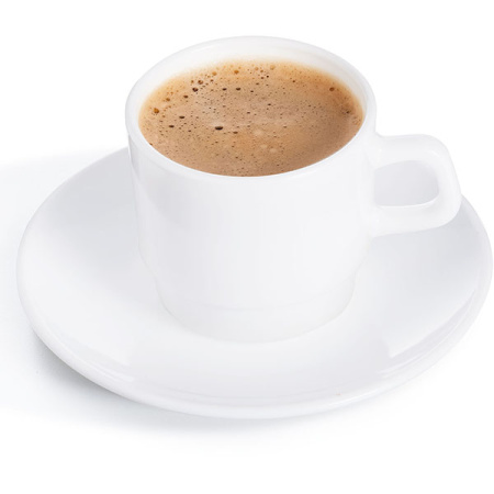 Блюдце «Ресторан»; стекло; D=15,H=1.8см; белый