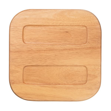 Тарелка квадратная «Тэйст»; дерево; L=30,B=30см; св.корич.