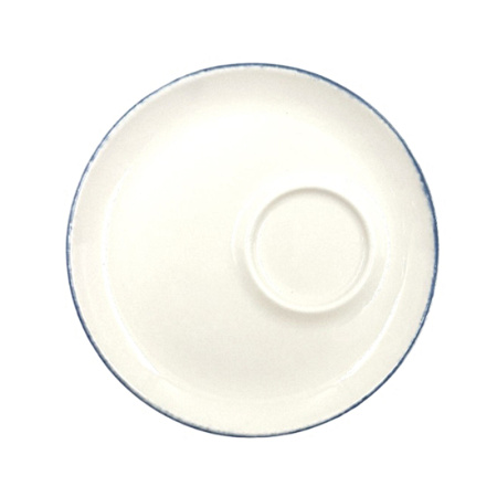 Блюдце Bonna Ретро Д=120 мм синий край (чашка 70696) форма Банкет