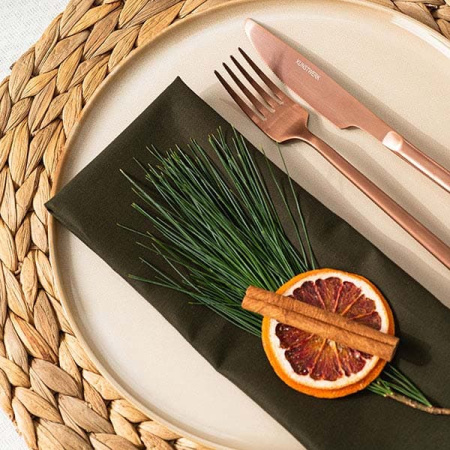 Тарелка; керамика; D=26см; серый