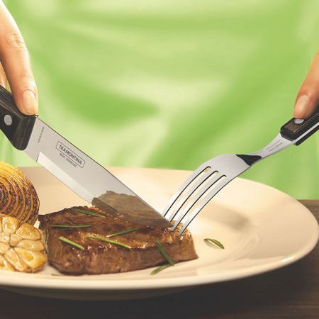 Нож для бифштекса «Джамбо»; металл,дерево; L=25/12.5,B=1см