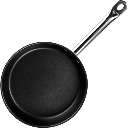 Сковорода; сталь нерж.,антиприг.покр.; D=24,H=5.5см