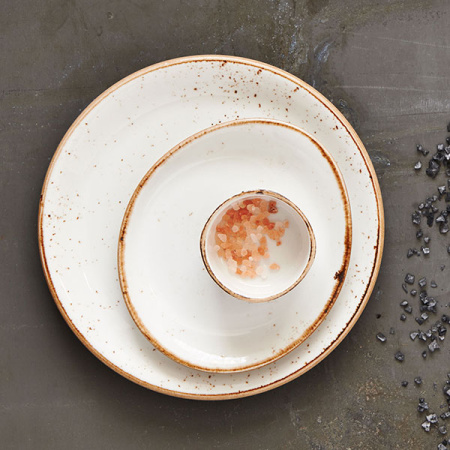 Тарелка пирожковая «Крафт»; фарфор; D=15.5,H=2,L=15.5,B=13см; белый