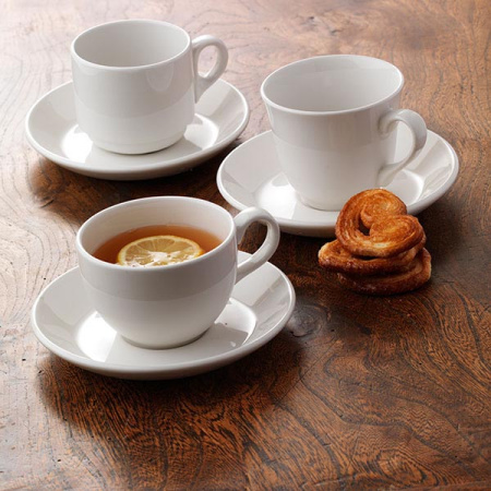 Чашка чайная «Симплисити Вайт»; фарфор; 200мл; D=8.5,H=8,L=10.5см; белый