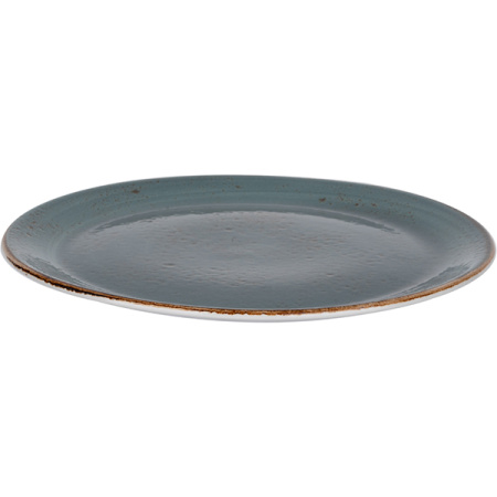 Тарелка мелкая «Крафт»; фарфор; D=28,H=2см; синий