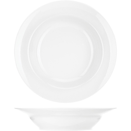 Тарелка глуб. «Идиллия»; фарфор; 500мл; D=24,H=5см