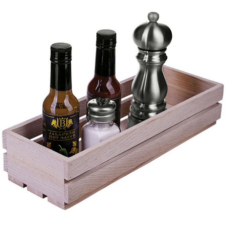 Ящик для кондиментов; дуб; H=7,L=34,B=12см