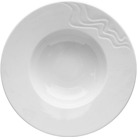 Тарелка глубокая «С-Класс Мелодия»; фарфор; 500мл; D=29,H=6см; белый