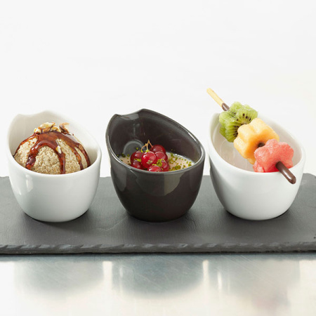 Салатник для компл. «Импульс»; фарфор; 80мл; H=6,L=8,B=6см; белый