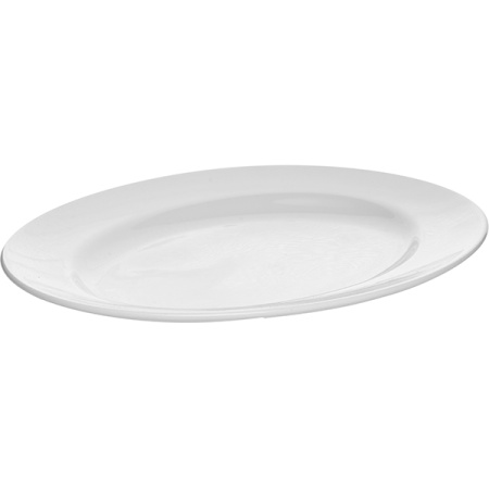 Блюдо овальное «Монако Вайт»; фарфор; H=1.2,L=33,B=26см; белый
