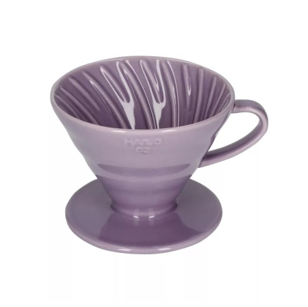 Воронка Hario V60-02 керамика, фиолетовый