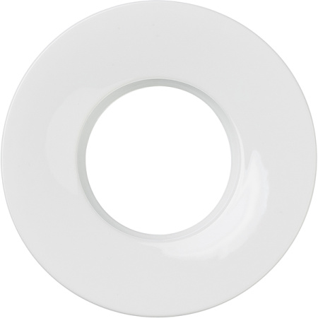 Салатник для компл.с отверст.для ложки «Крушиал Дэт»; фарфор; D=11/7,H=2см; белый