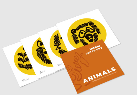 Набор карточек Insane Latte Art Animals
