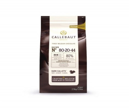 Горький шоколад Barry Callebaut в галетах 80,1% 2,5 кг