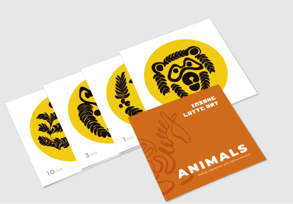 Набор карточек Insane Latte Art Animals