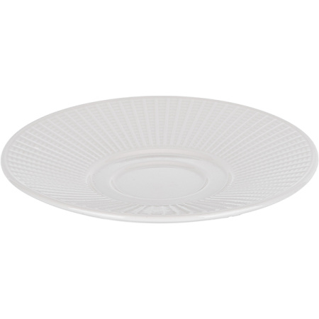 Блюдце «Уиллоу»; фарфор; D=15.3см; белый