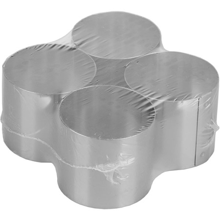 Кольцо кондитерское [4шт]; сталь нерж.; D=50,H=45мм