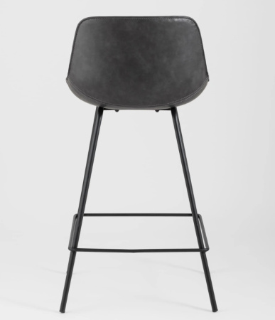 Стул полубарный TEXAS экокожа серый