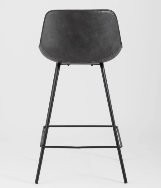 Стул полубарный TEXAS экокожа серый