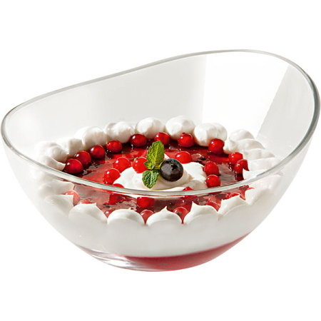 Салатник «Папайя»; стекло; 240мл; D=13,H=6.5см; прозр.