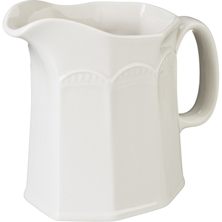 Молочник; фарфор; 285мл; белый