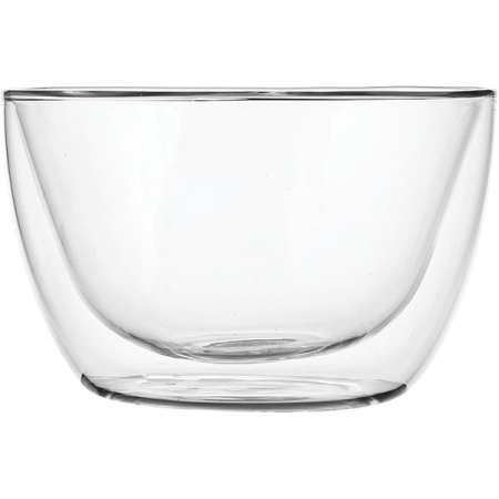 Салатник двойные стенки «Проотель»; термост.стекло; 0.55л; D=128,H=80мм