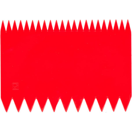 Шпатель кондит. [10шт]; пластик; H=1.5,L=11,B=7.5см; красный