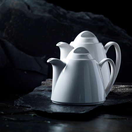 Чайник «Лив»; фарфор; 600мл; D=7см; белый