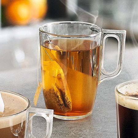 Кружка «Волюто»; стекло; 250мл; D=10.4,H=9.1см; прозр.