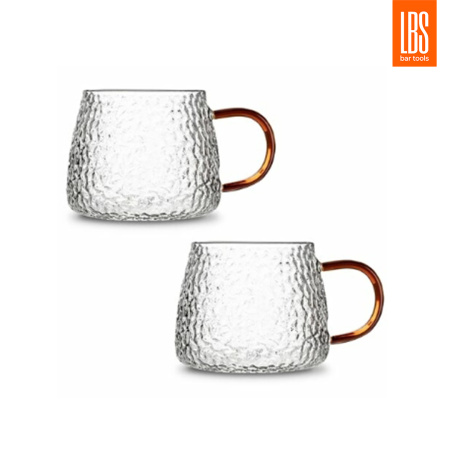 Набор кружек LBS 420 мл 2 шт, коричневая ручка