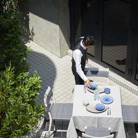 Салатник «Экинокс»; фарфор; 700мл; D=19,H=6.5см; синий