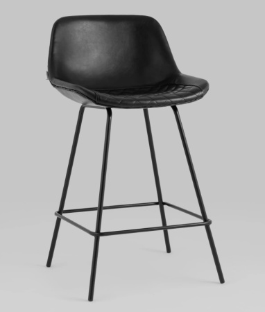 Стул полубарный Деймон экокожа черный