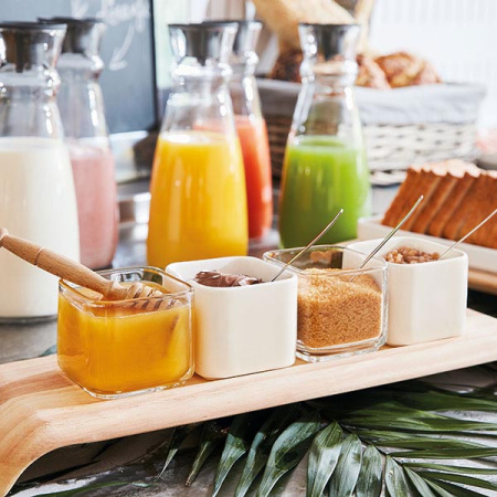 Графин  с крышкой «Флюид»; стекло,пластик; 1000мл; D=107,H=265мм