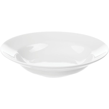 Тарелка глубокая «Идиллия»; фарфор; 250мл; D=20,H=5.1см; белый