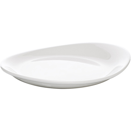 Тарелка «ФриСтайл»; фарфор; L=15.3,B=13см; белый