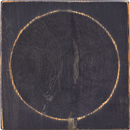 Тарелка квадратная антик; дуб; H=4.5,L=20,B=20см