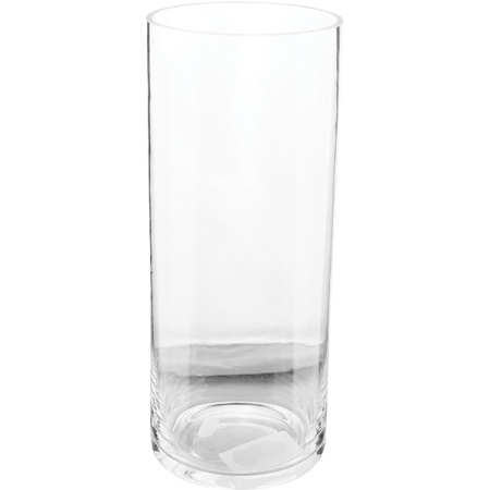 Ваза для цветов «Цилиндр»; стекло; D=12,H=32.5см; прозр.