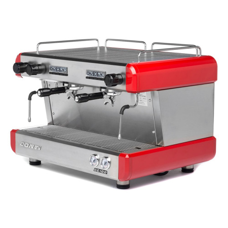 Кофемашина Conti CC100 Стандарт 2 группы, красная
